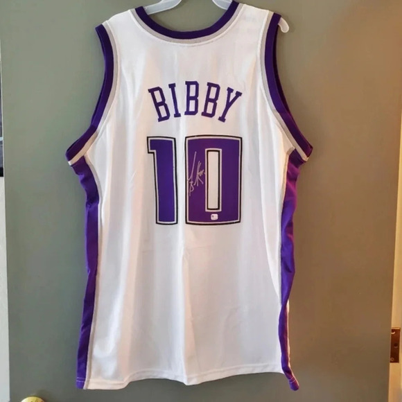 Authentic Autographed NBA Mike Bibby Sacramento Kings Home Jersey #10 - Picture 4 of 7